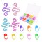 4Pcs Crochet Ring + 120Pcs Stitch Markers Adjustable Crochet Tension Rings for Finger Handmade Open Yarn Guide Crocheting Rings Knitting Accessories with Box,The Ideal Aid to Crochet Supplies
